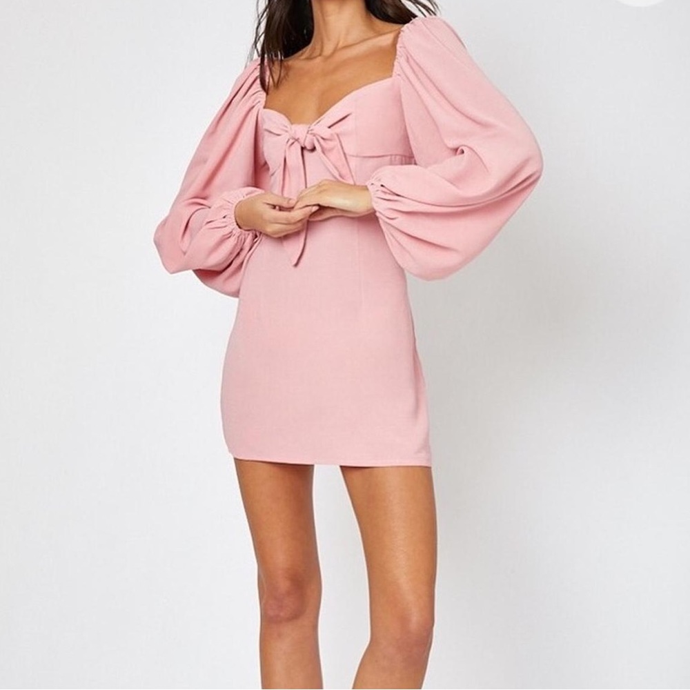 In the style Lorna Luke Puff Sleeve Mini Dress